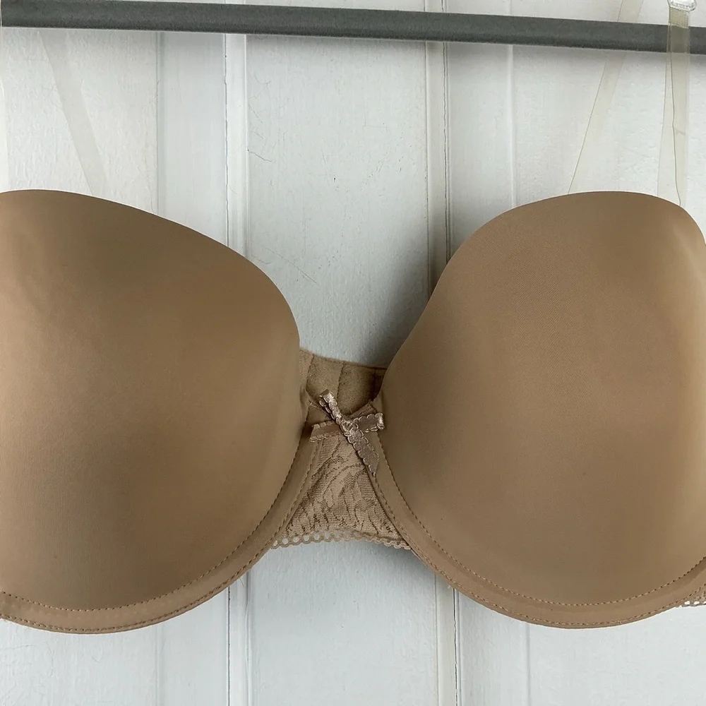 Wacoal Nude Strapless Bra Underwire Lace 36D